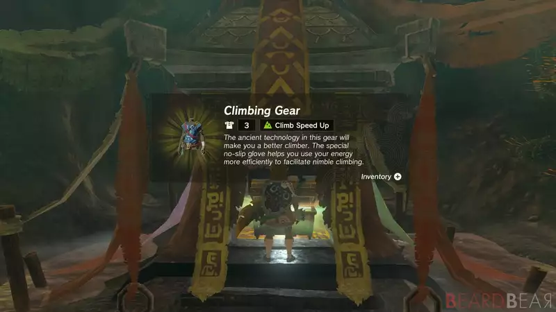 Zelda Tears Of The Kingdom Climbing Gear uses