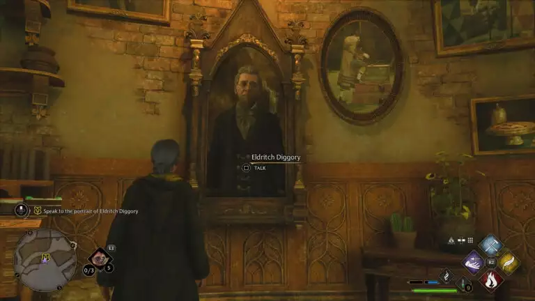 Portrait hanging in the Hufflepuff common room
