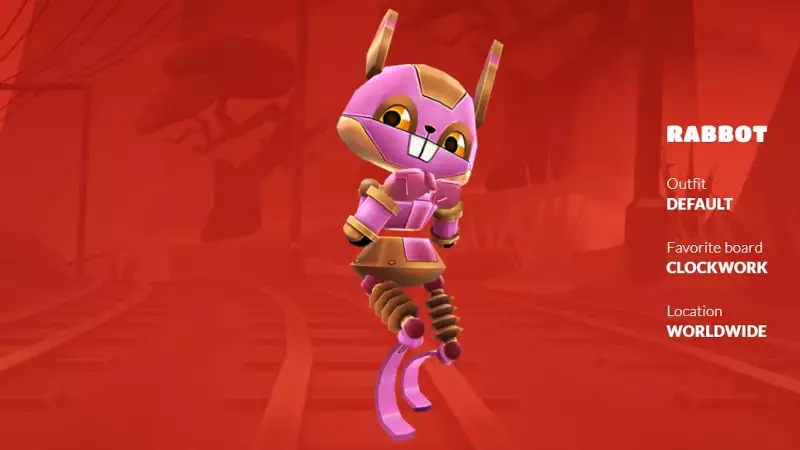 Rarest skins in Subway Surfers Rabbot is available in the Zurich version of the game