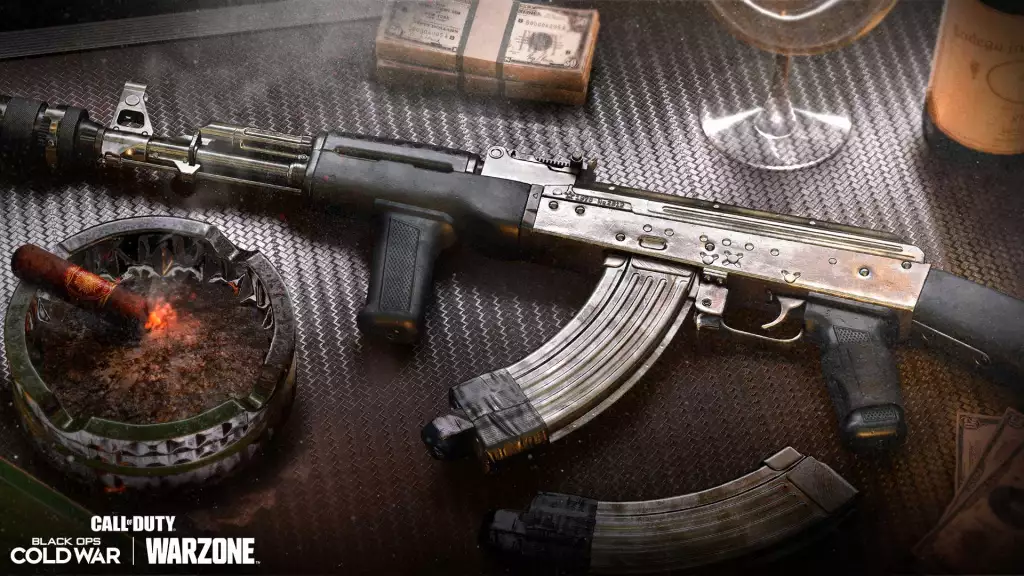 "Monochrome" Assault Rifle blueprint Warzone Season 4 battle pass
