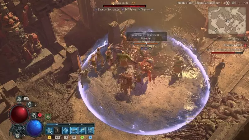 Diablo 4 Temple Of Rot Stronghold Clearing Elite mini bosses
