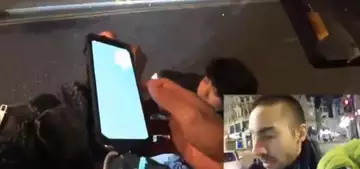 YouTuber Sherwin stops mugging while livestreaming
