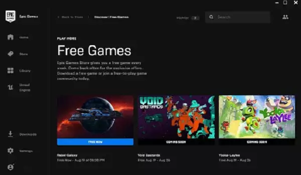 all free games how to get app epic games store steam gog.com ichi.io microsoft store valorant league of legends PC games