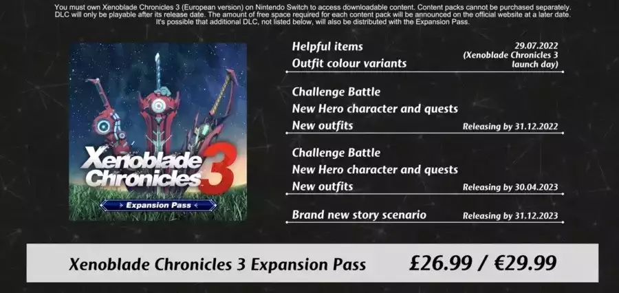 xenoblade chronicles 3 file size download nintendo switch