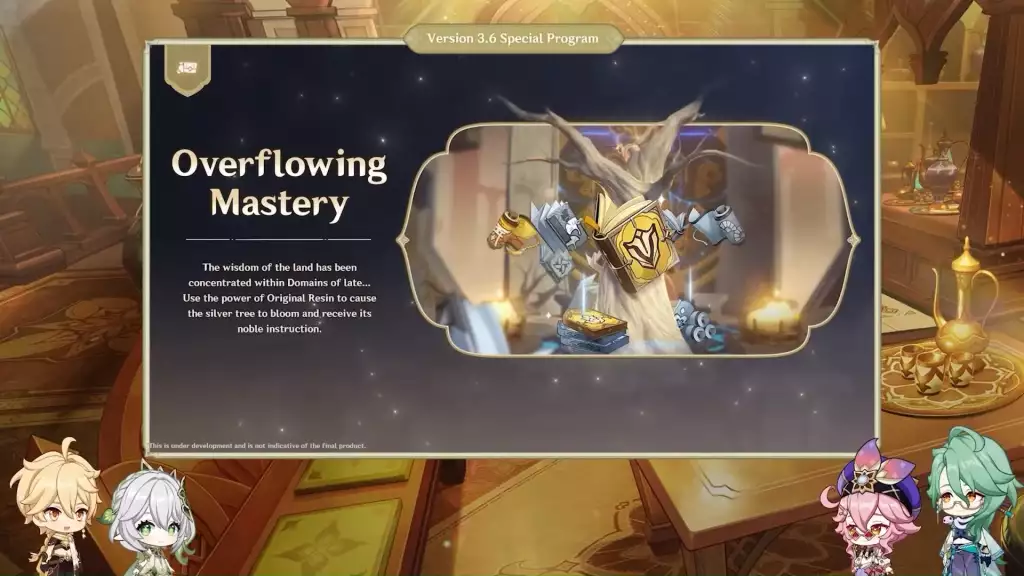 Overflow Mastery event in Genshin Impact