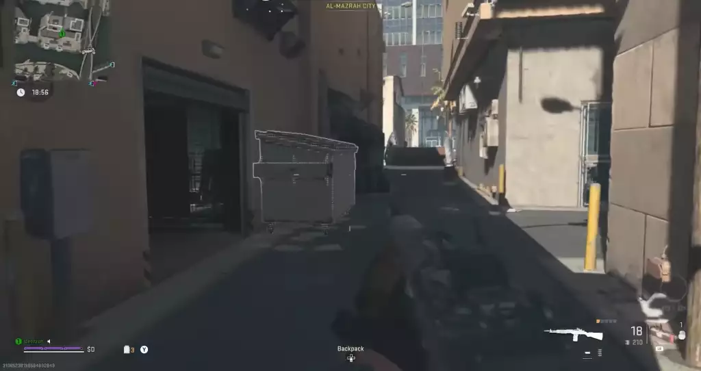 Dumpster Dead Drop in Al Mazrah City in MW2 and Warzone 2