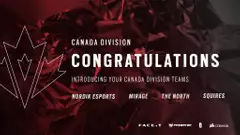 The four Canadian orgs taking a spot in Siege Pro League have been revealed