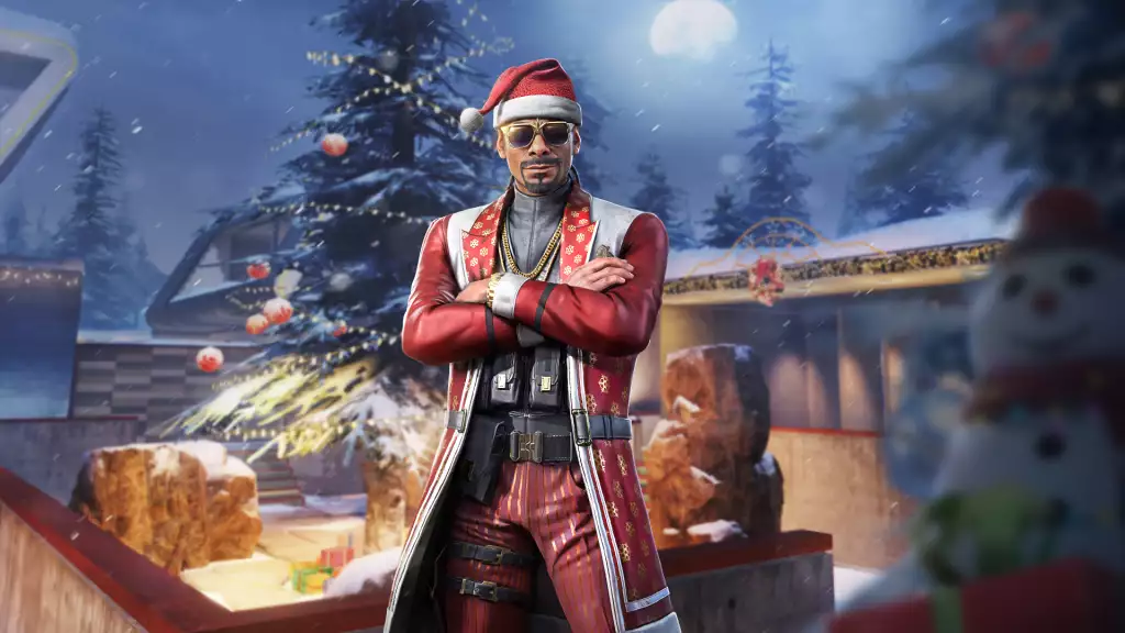 Santa Snoop Dogg operator skin in Call of Duty: Mobile Season 11. 