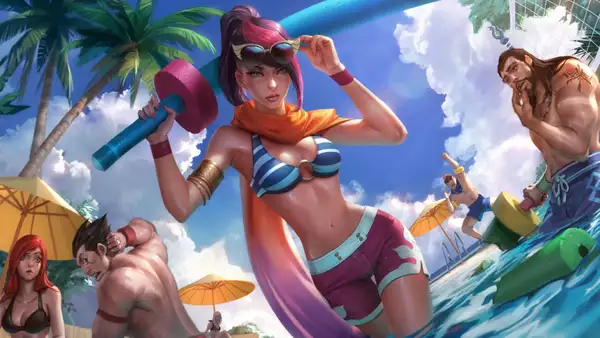 Wild Rift 2.3a update patch notes Pool Party Champion Skins Event Emotes Icons