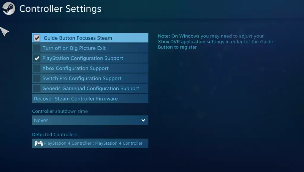 PS5 controller DualSense with Steam