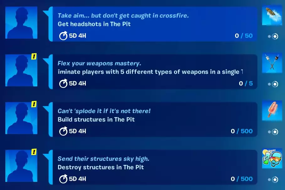 Fortnite The Pit code creative island cosmic summer challenges how to complete