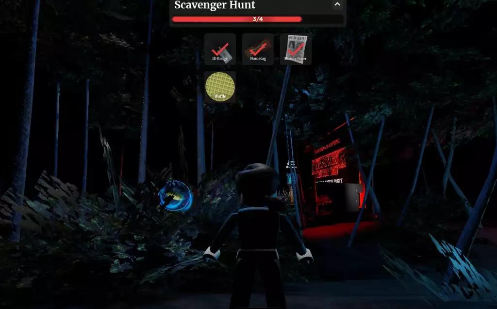 roblox stranger things event scavenger hunt waffle waffle backpack free item