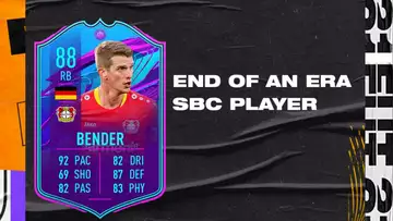 FIFA 21 Lars Bender End of Era SBC: Cheapest solutions, rewards. stats