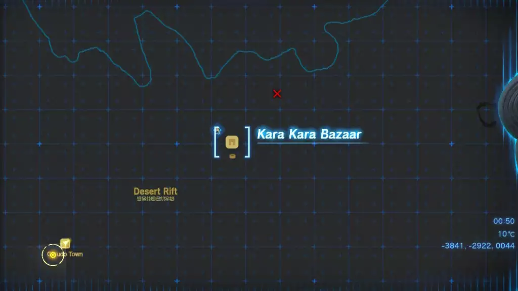 the legend of zelda tears of the kingdom location guide gerudo town how to find kara kara bazaar map location