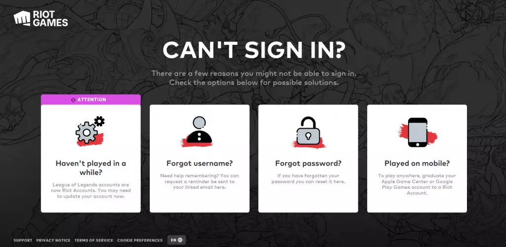 Riot Games has created a single hub to manage your account for all of their games.