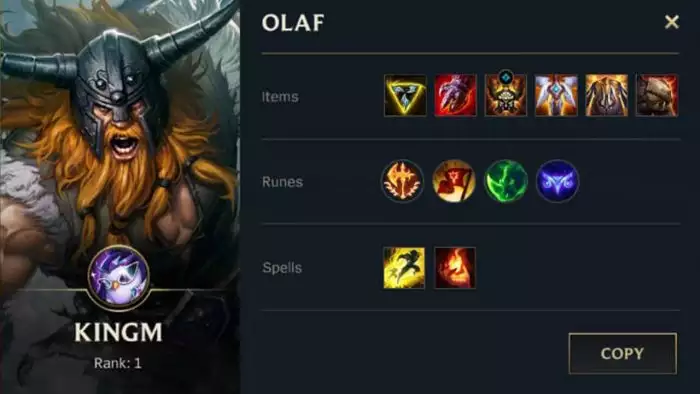 best items for Olaf
