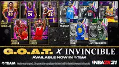 NBA 2K21 MyTeam: Limited Edition G.O.A.T. X Invincible Packs and Boxes