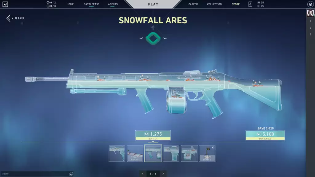 Snowfall Ares