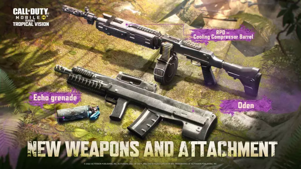 Two new weapons are coming to COD Mobile Season 5.