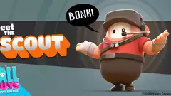 Fall Guys reveals Team Fortress 2 Scout costume, available today