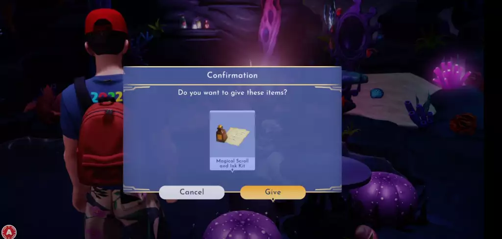 disney dreamlight valley lair sweet lair complete the friendship quest ursula magical scroll and ink kit