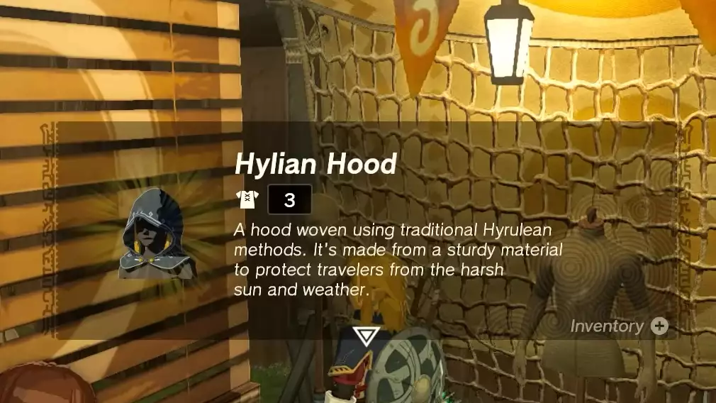 Hylian Hood Lower Tears of the Kingdom