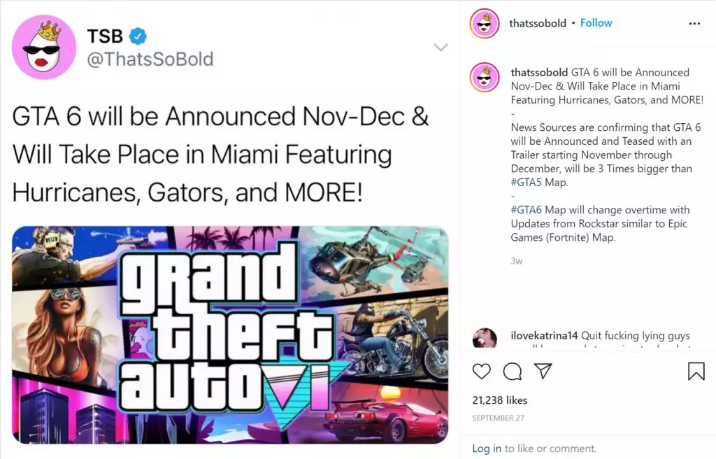 GTA 6 reveal trailer and map details
