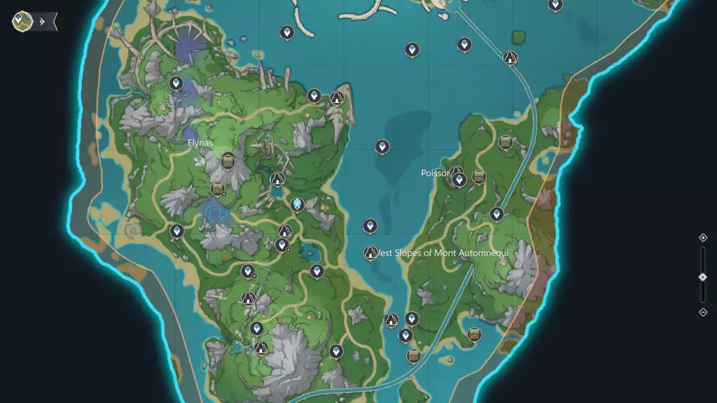 Remarkable Chests Locations in Fontaine in Genshin Impact. (Picture: Genshin Impact Interactive Map)