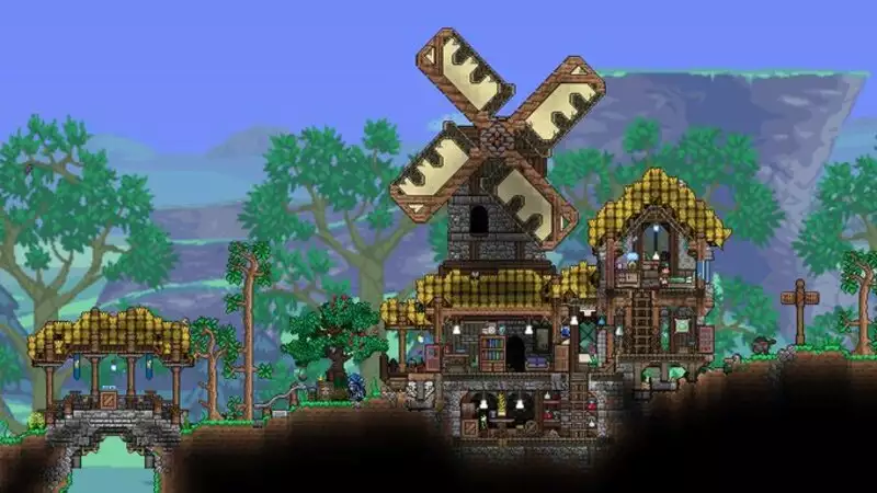Example of a house in Terraria. 