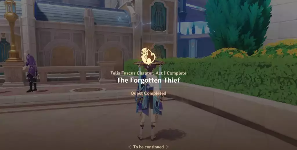 Lyney's Story Quest, The Forgotten Thief has been completed. (Picture: HoYoverse)