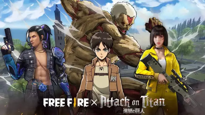 Free Fire x Attack on Titan: Filtrados los aspectos del evento