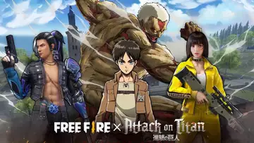 Free Fire x Attack on Titan: Event skins leaked