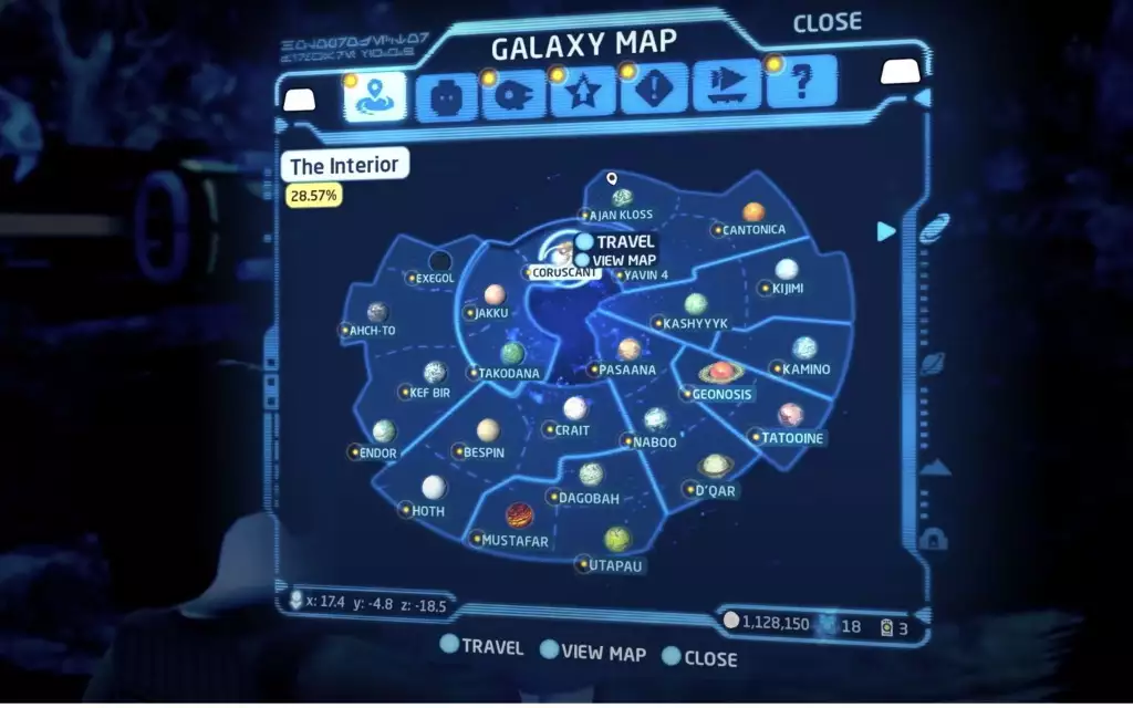 map lego star wars