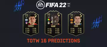 FIFA 22 TOTW 16 predictions ft. Mané, Correa, Piqué, more