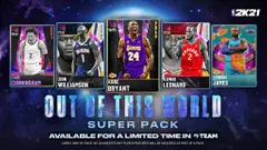 NBA 2K21 MyTeam: Limited Edition Out of This World Super pack and boxes