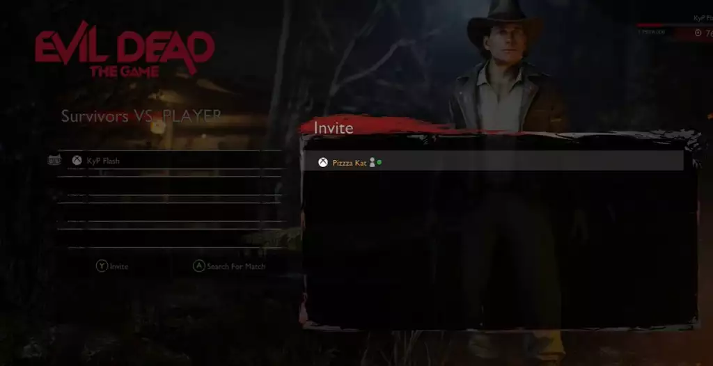 how to invite friends evil dead the game
