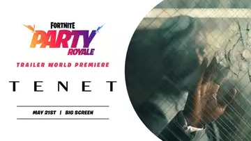 Fortnite fans will receive an exclusive look at Tenet in Party Royale premiere