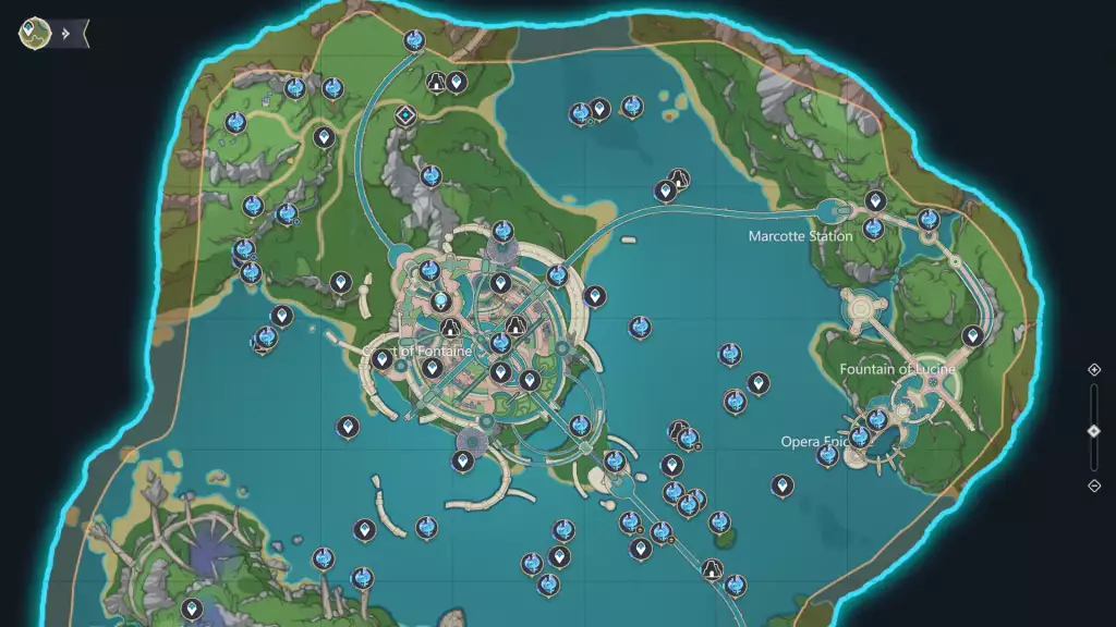 Hydroculus Locations in Genshin Impact. (Picture: HoYoverse)