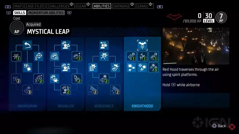 How do Skill Trees Work in Gotham Knights Skill tree for each character
