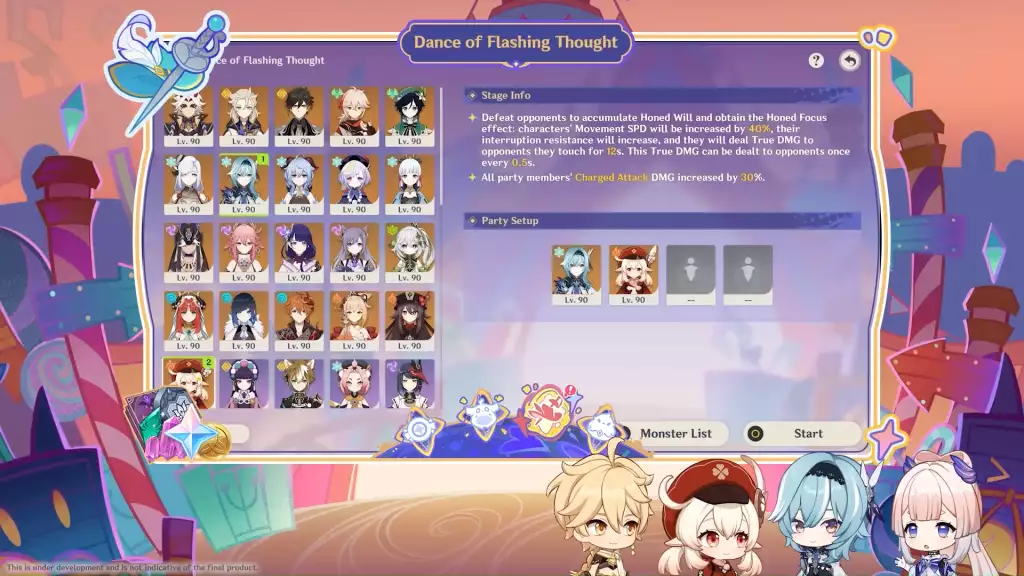 Dancing of Flashing Thought mode in Genshin Impact Secret Summer Paradise Event. (Picture: HoYoverse)