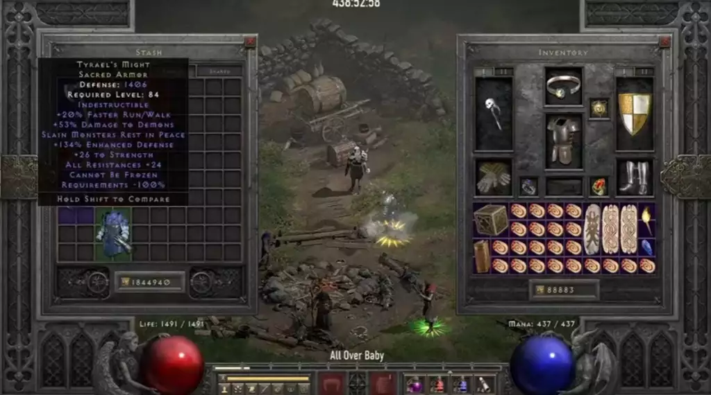Diablo 2 resurrected holy grail challenge world first confirmed twitch streamer Enpherno Tyrael's Might