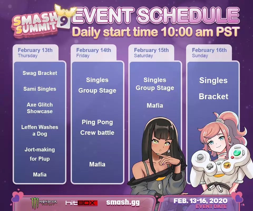 Smash Summit 9 schedule