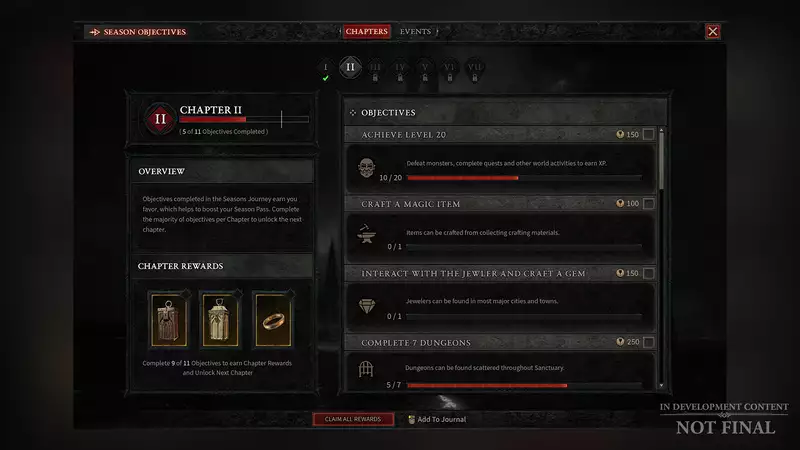 Các tính năng của Lộ trình Diablo 4 và các Hành trình theo mùa khác