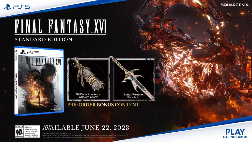 final fantasy 16 pre order bonuses