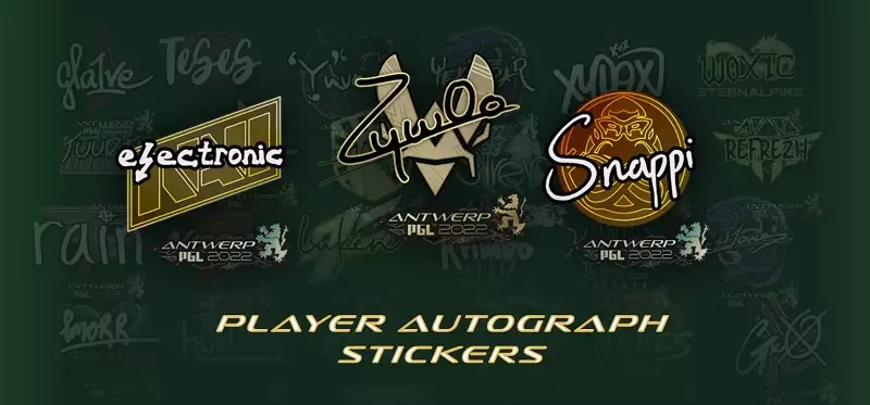 CS:GO PGL Antwerp Major 2022 stickers player autographs glitter finish all cosmetics price how to get capsules
