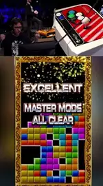 Tetris Grand Master Beats The Game BLIND! #shorts #tetris