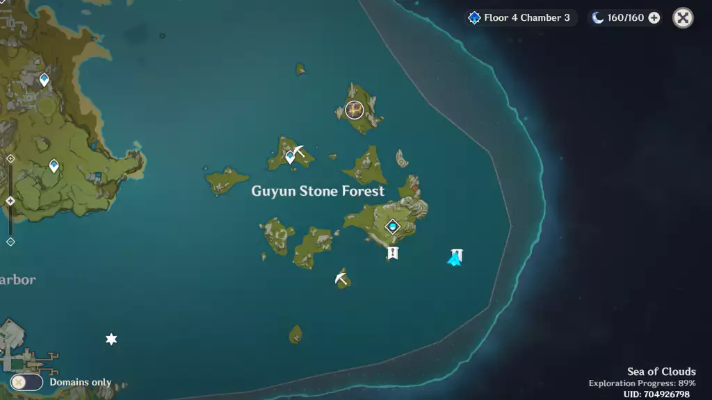 Guyun Forest stone forest location
