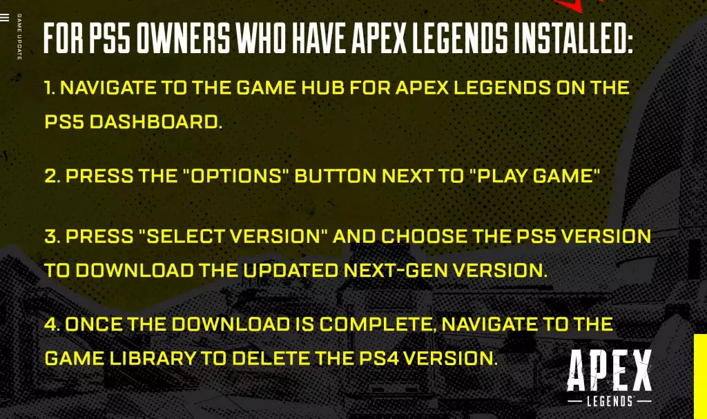 Apex Legends next-gen graphics update how to install improvements PS5 Xbox Series X S details future updates haptic feedback PlayStation 5