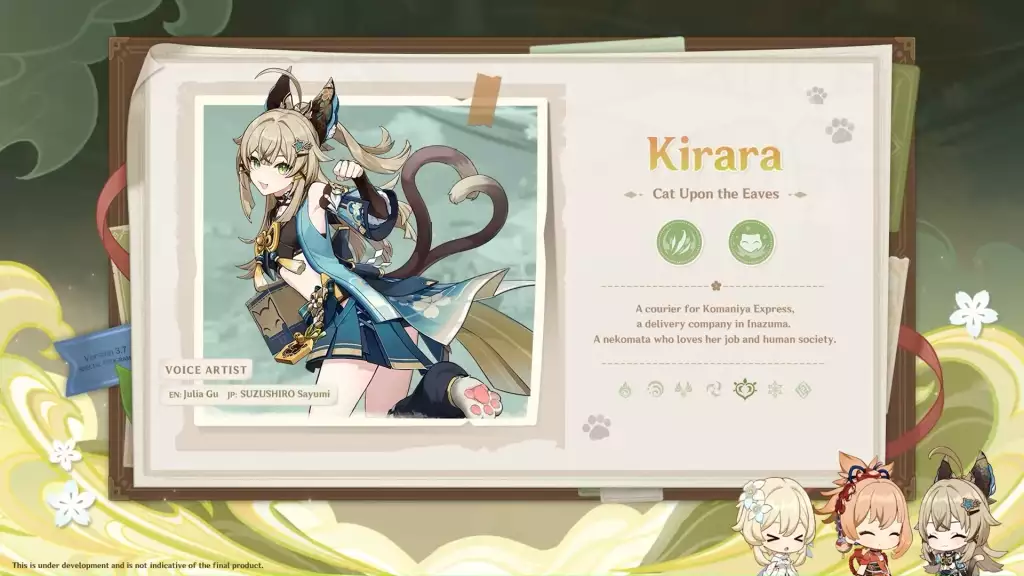 Kirara is a new character in Genshin Impact 3.7 update. 