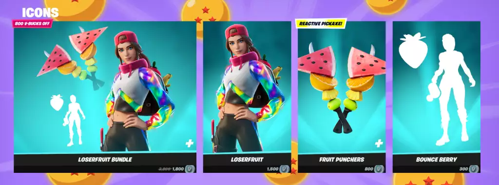 Icons in Fortnite Item Shop Today.